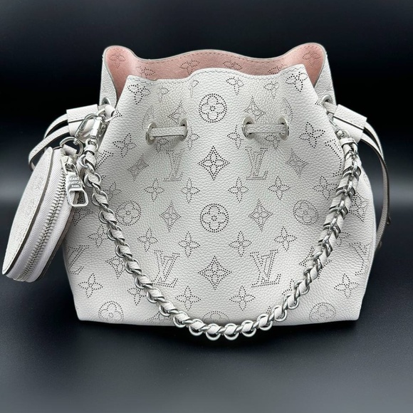 Louis Vuitton Bella Bucket Bag M57536 Brume Gray/Pink SOLD OUT like NEW - Picture 1 of 15